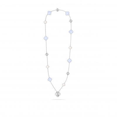 VAN CLEEF ARPELS MAGIC ALHAMBRA TRANSFORMABLE LONG NECKLACE, 15 MOTIFS VCARPGV000
